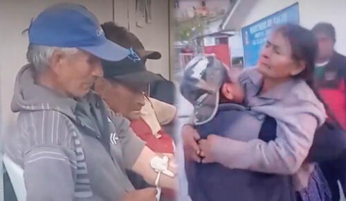 Comuneros piden mejores condiciones médicas tras resultar intoxicados en Huánuco. Foto: composición LR/AméricaTV Comuneros intoxicados en Huánuco