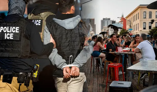 En San Diego, California, ICE realizó redadas para detener a trabajadores inmigrantes.