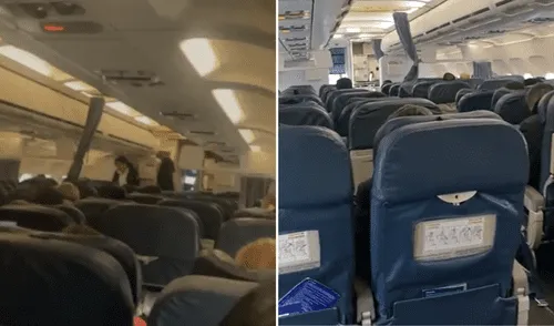 Personas denuncian que se han quedado varadas dentro de aviones. Foto: composición LR / captura RPP Personas denuncian que se han quedado varadas dentro de aviones. Foto: composición LR / captura RPP