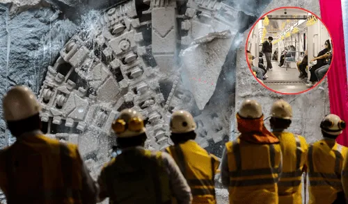 Se completó un tramo subterráneo de 793 metros en la Linea 4 del Metro de Lima. Foto: Composición LR/ Archivo GLR