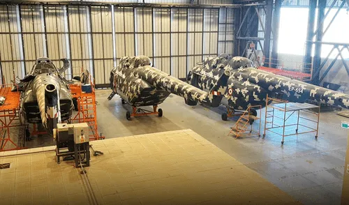 Los helicópteros rusos Mi-171-ShP, Mi-171-Sh y Mi-8MTV-1 están abandonados desde agosto de 2024 en el CEMAE, Arequipa. Foto: La República