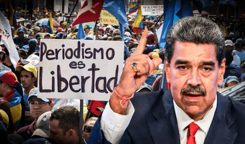 Periodistas de Venezuela exigen a Maduro la liberación de reporteros detenidos. Foto: composición LR Periodistas de Venezuela exigen a Maduro la liberación de reporteros detenidos.