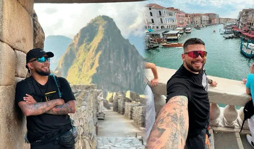 Jesús Rubio hoy triunfa viajando por el mundo, el cual documenta en su cuenta de Instagram @turistteando. Foto: Composición LR/ Instagram El venezolano que llegó a Perú sin S/1 y hoy triunfa como influencer viajando por el mundo