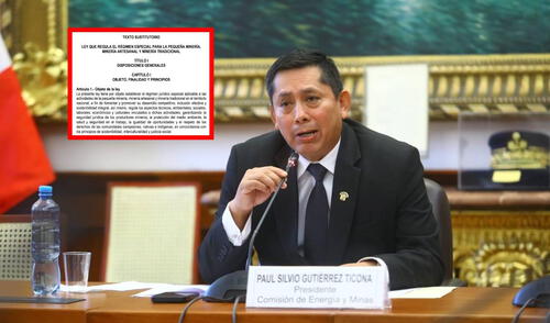 El presidente de la Comisión de Energía y Minas dirigirá la sesión de este martes, en la que se debatiría el polémico predictamen de la Ley Mape. Foto: composición LR/Congreso Congreso