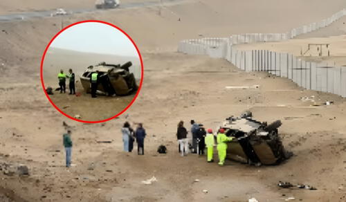 Autoridades investigan los motivos del accidente en la carretera de Huacho. Foto: Composición LR
