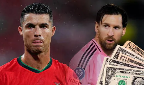 Cristiano Ronaldo lidera la lista por tercer año consecutivo, con ingresos totales de US$275 millones.