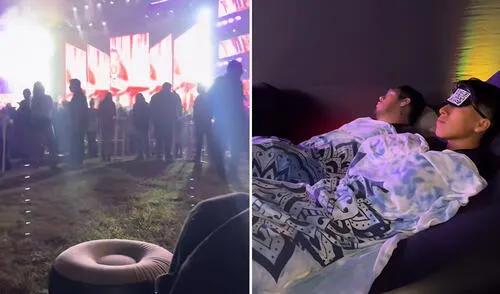 Peruana revela que concierto habilitó área para dormir y la idea es aplaudida en redes: “Zona cama”