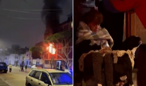 Adulta mayor desata incendio en su vivienda en Lince.