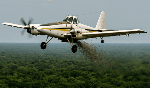 Estados Unidos esparce millones de moscas estériles cada semana en la frontera entre Colombia y Panamá. Foto: IA/La República. Estados Unidos esparce 14 millones de moscas semanalmente dentro de 2 países de América Latina