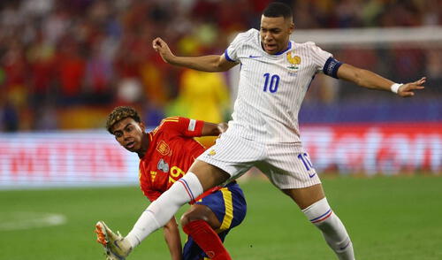 Mbappé se enfrenta a Lamine Yamal en las semifinales de la Liga de Naciones.