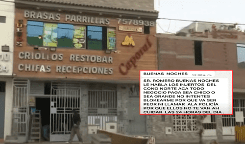 Extorsionadores detonan explosivo en pollería "Caporal" en Puente Piedra.