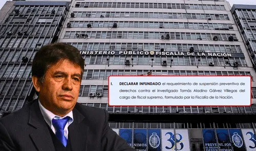 Tomás Gálvez, Fiscalía, Ministerio Público