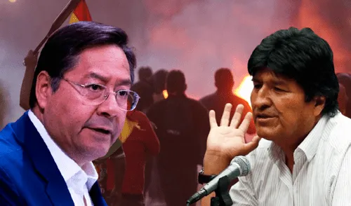 El presidente de Bolivia, Luis Arce, anunció el miércoles una denuncia penal contra el ex presidente Evo Morales. Foto: Composición LR/EFE Bolivia, Evo Morales, Luis Arce