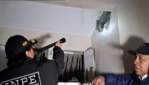 Agentes penitenciarios detectaron forado. Foto: Inpe Agentes penitenciarios detectaron forado. Foto: Inpe