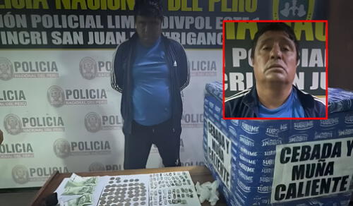 El hombre fue intervenido por el Escuadrón Verde de la PNP. Foto: Composición LR/América Noticias El hombre fue intervenido por el Escuadrón Verde de la PNP. Foto: Composición LR/América Noticias