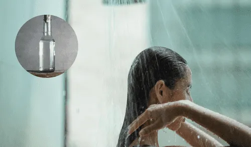 Lavarse el cabello con vinagre elimina impurezas. Foto: Composición LR