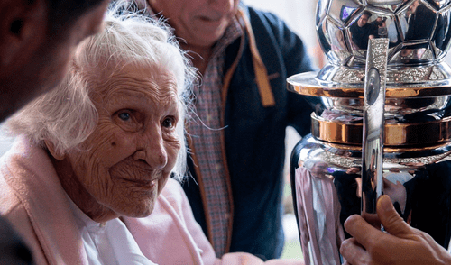 La abuelita de 98 años que conmovió a toda Argentina tras ver por primera vez campeón a Platense