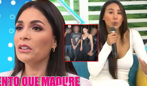 Samahara Lobatón arremetió contra Evelyn Vela y expuso fotos de su hija. Foto: Composición LR/AméricaTV Samahara Lobatón arremetió contra Evelyn Vela y expuso fotos de su hija.