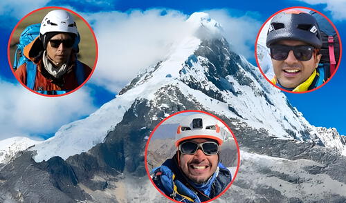 Jóvenes que escalaron alto nevado de Áncash habrían sido arrastrados por avalancha de nieve. Foto: Composición LR7CDN/Static