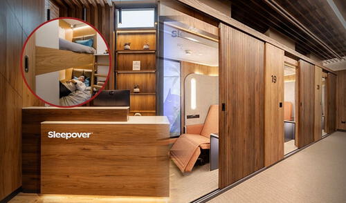 ¿Cuánto cuesta dormir en el 'sleepover' del Nuevo Aeropuerto Jorge Chávez?: solo existen otros 2 en el mundo y están en de Dubai y Qatar. Foto: Sleep-n-fly. nuevo aeropuerto jorge chavez | sleepover | dubai | qatar | aeropuerto internacional de dubai | Aeropuerto Internacional de Hamad | Lima