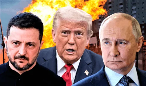 Donald Trump compara conflicto entre Rusia y Ucrania con "una pelea de niños" y amenaza con sanciones.