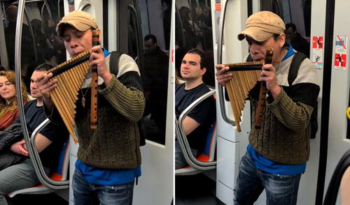 Peruano sorprende en Metro de Roma al tocar la zampoña y emociona a pasajeros: “Sonidos que tocan el alma”