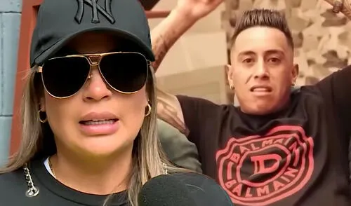 Pamela López hace firme pedido a Christian Cueva. Foto: Composición LR/Captura/América TV Pamela López hace firme pedido a Christian Cueva