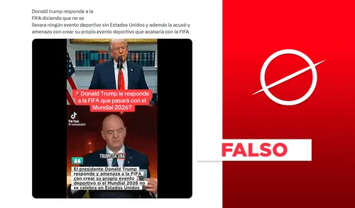 Donald Trump consolidó un grupo de trabajo con la FIFA para asegurar torneos internacionales. Foto: composición LR/captura de pantalla. Estados Unidos si participará en el Mundial de Fútbol 2026