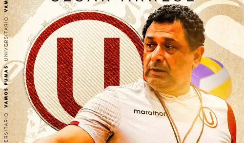 Universitario anunció la salida de César Arrese después de no campeonar en la Liga Peruana de Vóley