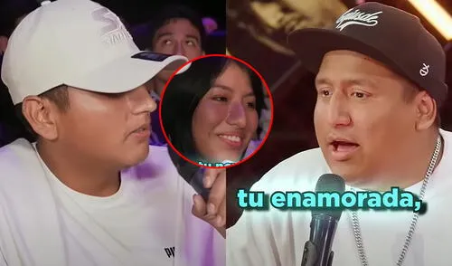 Declaración de peruano desató risas entre los conductores Jorge Luna y Ricardo Mendoza. Foto: composición LR/ Hablando Huevadas Peruano comete blooper al presentar a su novia en show de Jorge Luna: “Estamos por un tiempo”