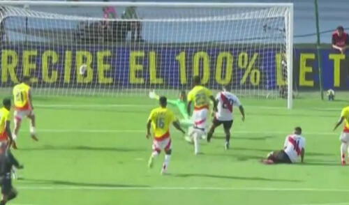 Edison Flores perdonó a Colombia cuando estaba mano a mano con Mier y se perdió el 1-0