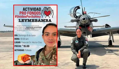 Restos de Ashley Vargas Mendoza, piloto de la Fuerza Aérea del Perú, fue encontrada en el mar de Paracas. Foto: composición LR/difusión Ashley Vargas Mendoza