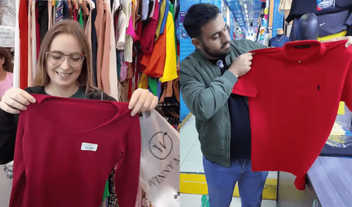 Youtubers argentinos visitan Gamarra y quedan sorprendidos por los bajos precios de la ropa