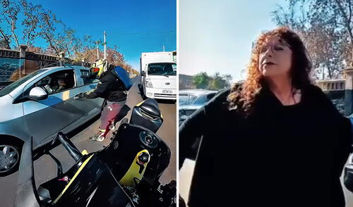 “Cuando se puede ayudar, hay que hacerlo”, declaró el motociclista que socorrió al adulto mayor tras la viralización del caso. Foto: @niicky99x/ TikTok/ Buenos días a todos Mujer atropella a adulto mayor y huye, pero motociclista logró detenerla hasta que llegue la Policía: "Un héroe"