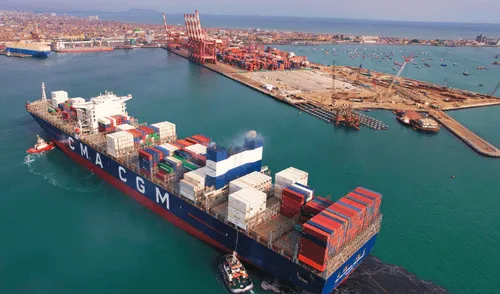 El muelle sur del puerto del Callao está a cargo del concesionario DP World, empresa de Emiratos Árabes Unidos. El muelle sur del puerto del Callao está a cargo del concesionario DP World, empresa de Emiratos Árabes Unidos.