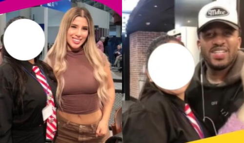 Jefferson Farfán y Yahaira Plasencia estuvieron en un restaurante en el nuevo aeropuerto.