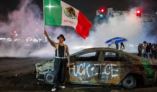 Las protestas en Los Ángeles contra las redadas de ICE comenzaron el viernes 6 de junio.