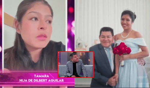 Dilbert Aguilar recibió el apoyo de sus dos hijas mayores.