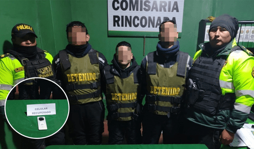Los detenidos fueron trasladados a la comisaria de La Rinconada para las investigaciones correspondientes. Foto: Composición LR/PNP