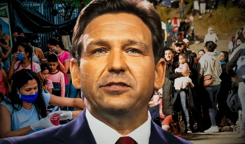 Ron DeSantis y Donald Trump impulsan redadas del ICE para arrestar inmigrantes en Estados Unidos. Ron DeSantis y Donald Trump impulsan redadas del ICE para arrestar inmigrantes en Estados Unidos.