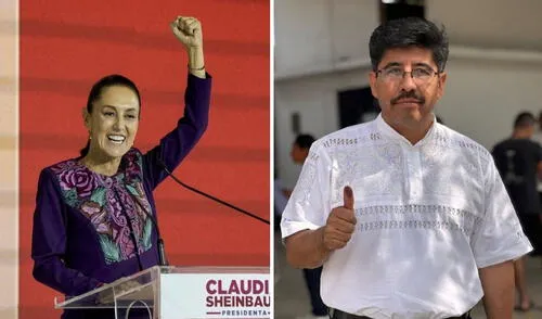 Claudia Sheinbaum felicita a Hugo Aguilar por obtener la presidencia de la SCJN.