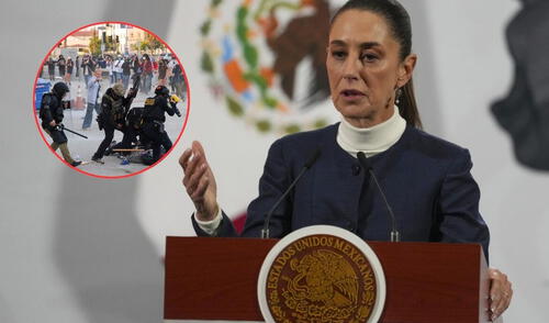 Claudia Sheinbaum hace un llamado a la paz tras detenciones violentas de inmigrantes mexicanos.
