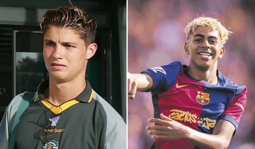 Cristiano a los 16 años jugaba en el Sporting de Lisboa de Portugal Cristiano a los 16 años jugaba en el Sporting de Lisboa de Portugal. Foto: El Tiempo/Composición LR