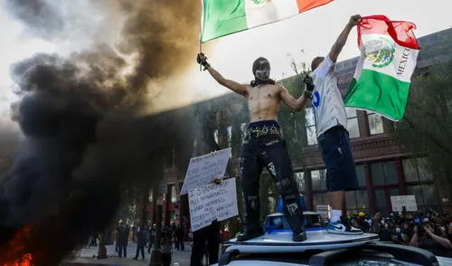 Las protestas en Los Ángeles aumentaron, generando enfrentamientos entre manifestantes y autoridades de EE.UU. Las protestas en Los Ángeles aumentaron, generando enfrentamientos entre manifestantes y autoridades de EE.UU.