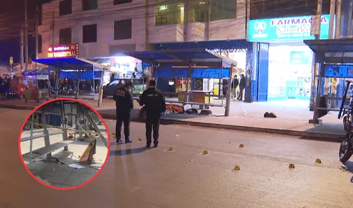 Asesinan a dos jaladores de combis en plena vía pública. Foto: composición LR / captura América Noticias