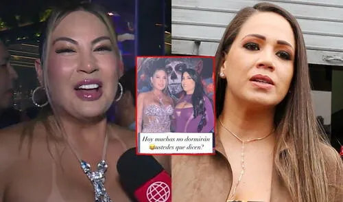 Pamela López y Evelyn Vela, examiga de Melissa Klug, estuvieron juntas.