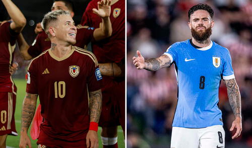 Venezuela ya le ha ganado a Uruguay jugando como visitante. Foto: composición de LR/FVF/AUF Venezuela ya le ha ganado a Uruguay jugando como visitante. Foto: composición de LR/FVF/AUF