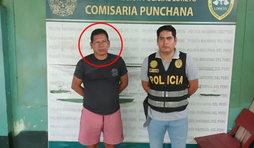 El individuo de 53 años fue detenido y trasladado a la comisaría de Punchana. Foto: Composición LR/Yazmín Araujo