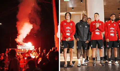 Hinchas realizan banderolazo en San Isidro para alentar a la selección. Foto: Composición LR/ labicolor