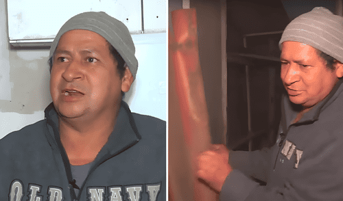 Don José Silva, además de cuidar a sus hijos, a creado una olla común para brindar desayuno a sus vecinos. Foto: composición LR/Latina Ticlio chico, Villa María del Triunfo